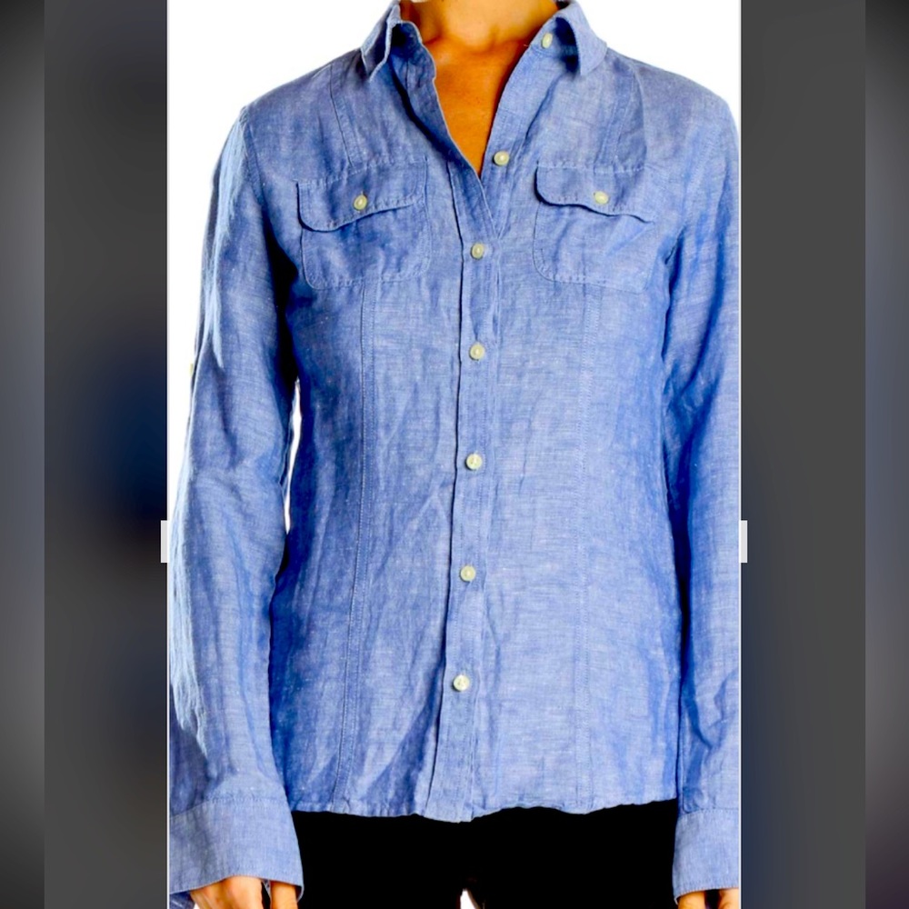 Banana Republic linen blend shirt